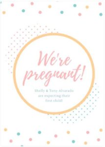 11 Pregnancy Announcement Cards and Printable Templates - Urban Mamaz