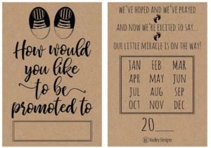 11 Pregnancy Announcement Cards and Printable Templates - Urban Mamaz