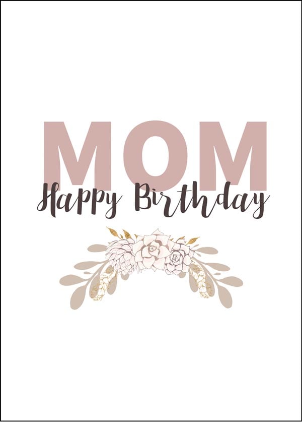 Printable-Birthday-Card-FOR-Mom-Floral-style