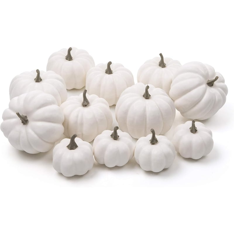 White Pumpkin Decor