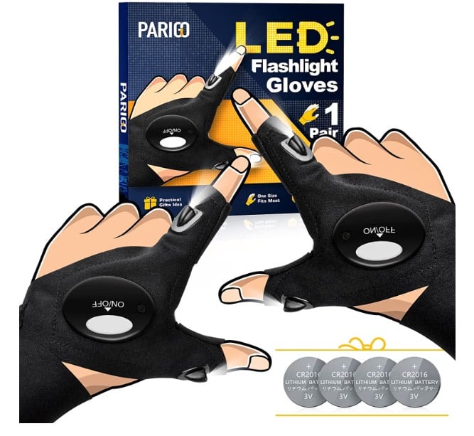 LED Flashlight Gloves Gifts for Men AMAZON