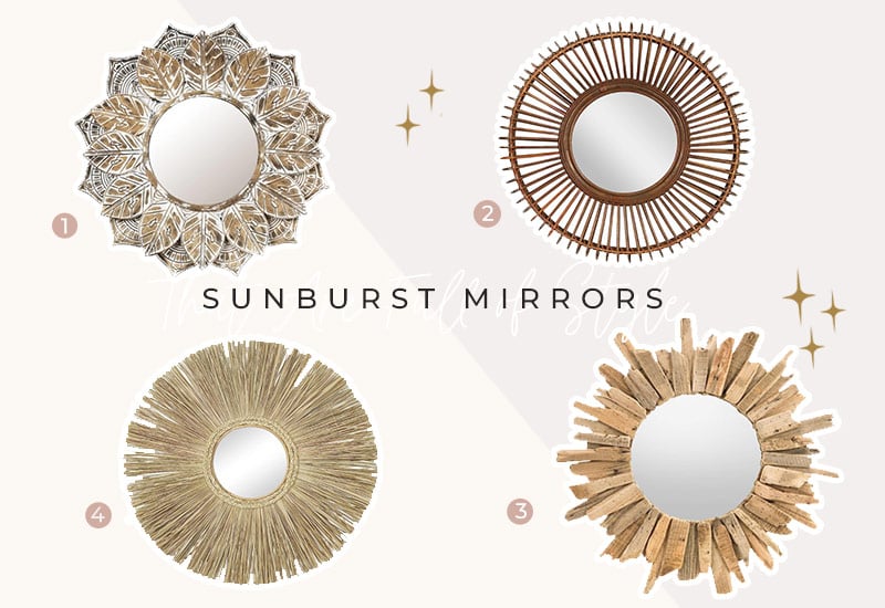 Wooden Sunburst Mirrors That Are Full of Style