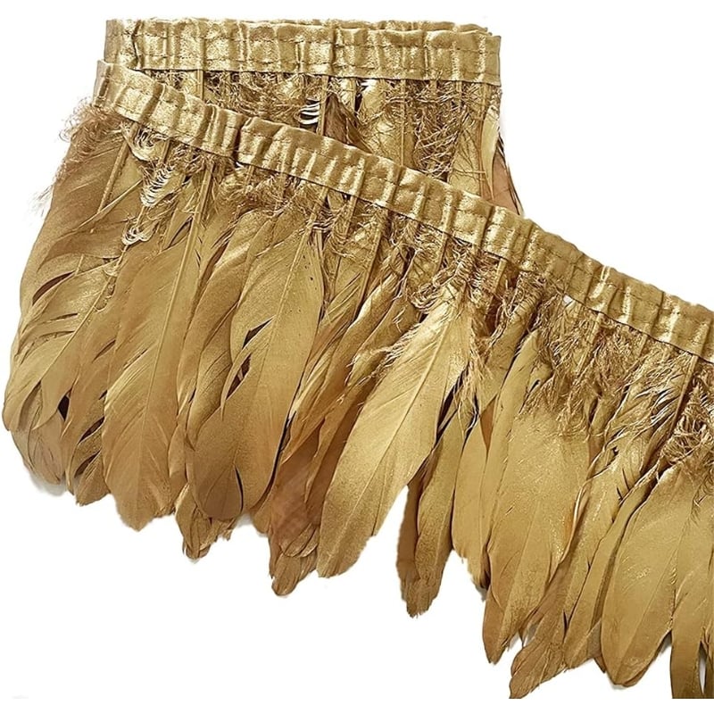 Gold Feather Fringe