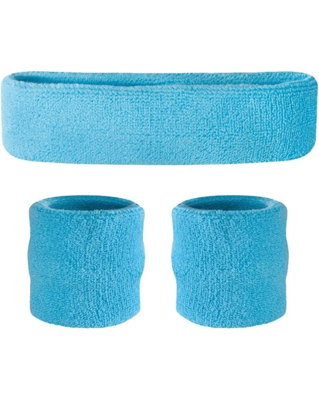 Neon Blue Sweatbands