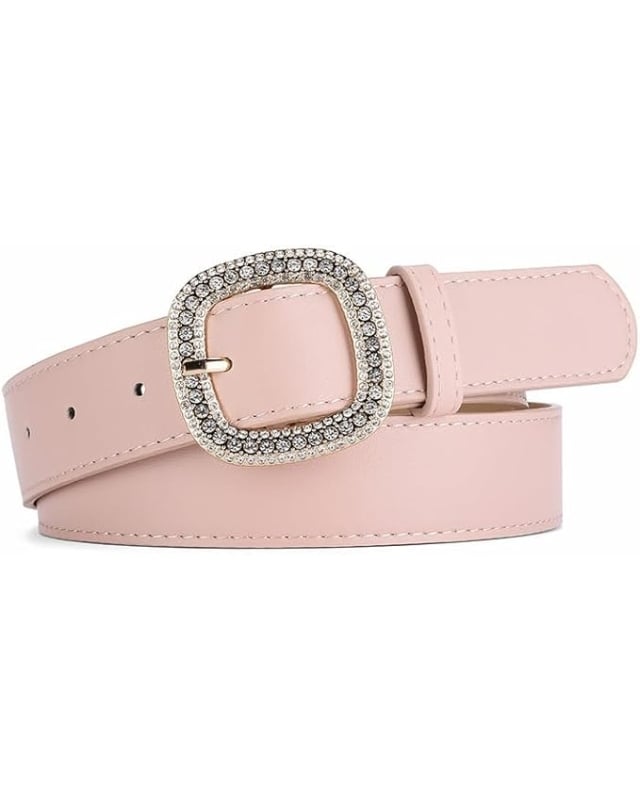Rhinestone Buckle Belt
