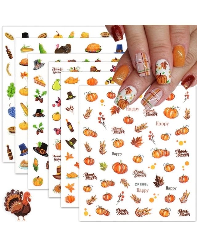 Fall Nail Art Stickers