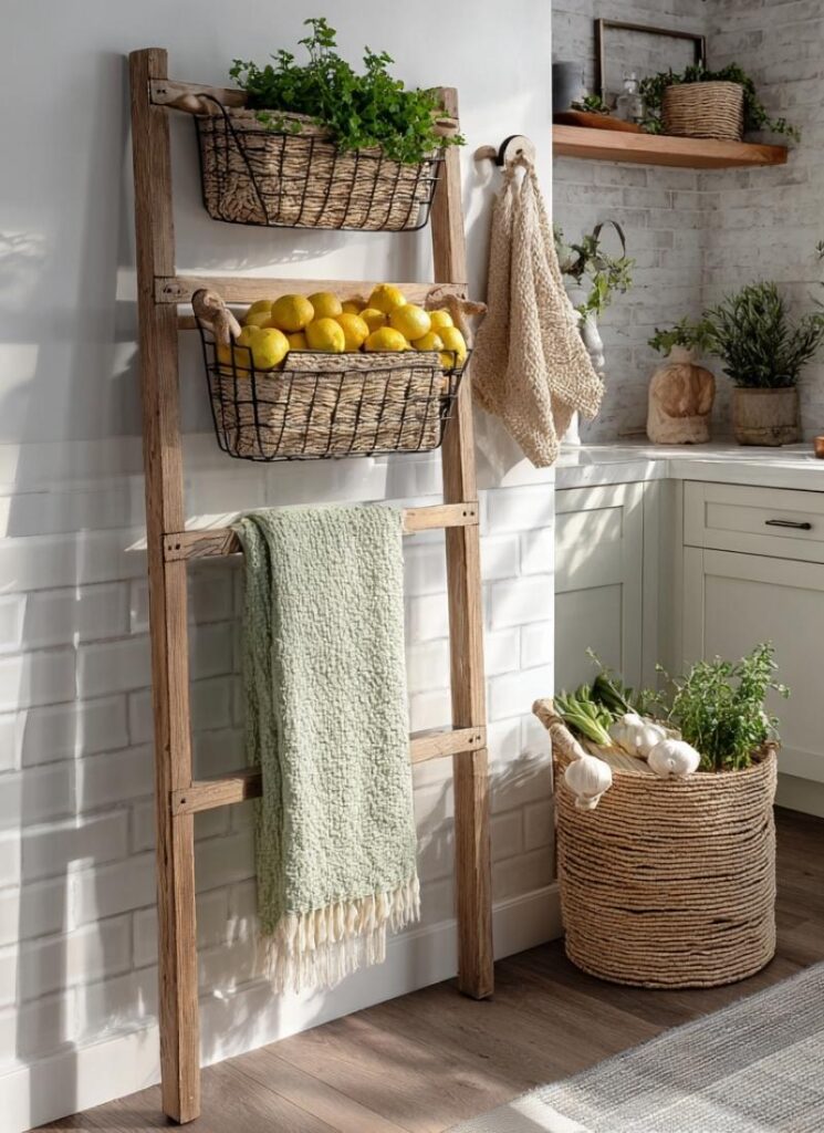 Use It in the Kitchen with Hanging Baskets