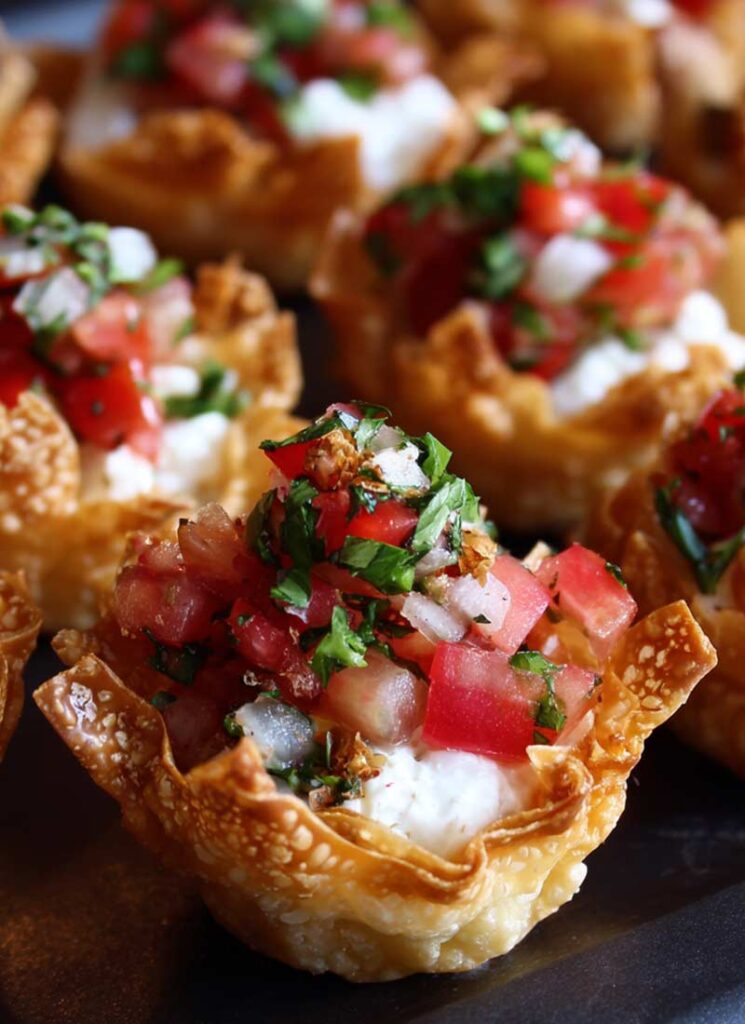 Cheesy-Bruschetta-Phyllo-Cups-Recipe
