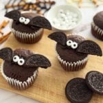 Cutest Halloween Oreo Bat Cupcakes