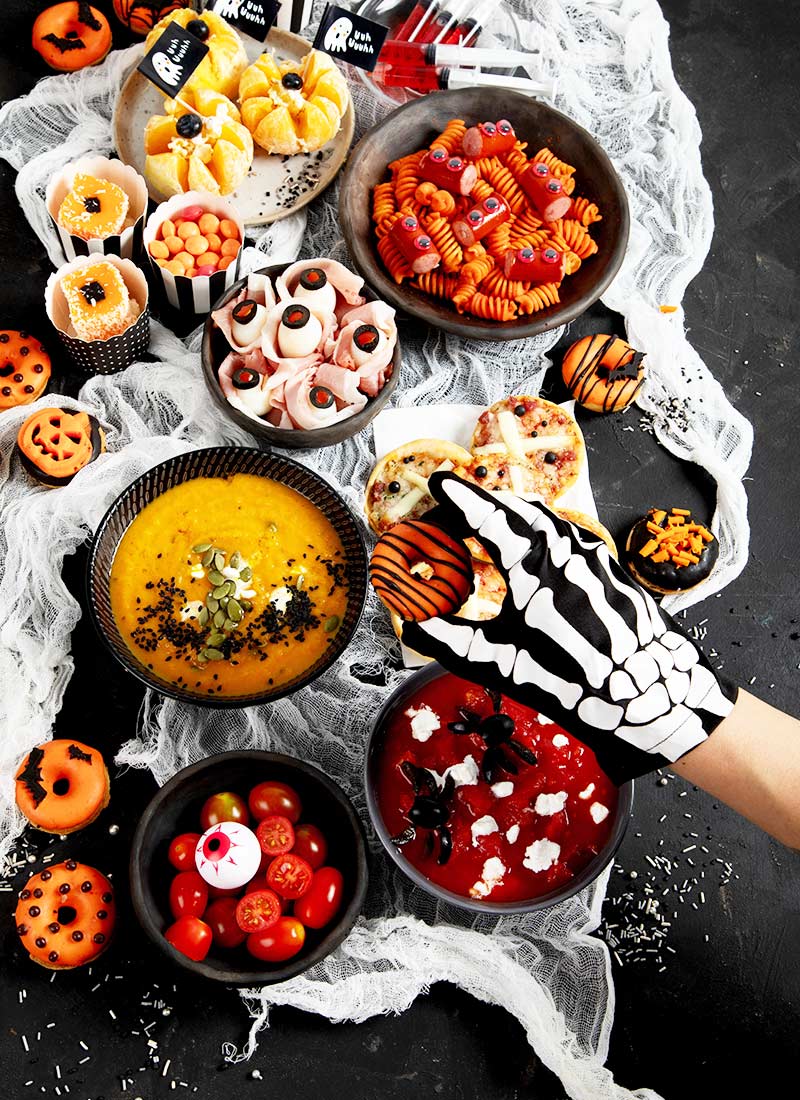 Scary Halloween finger foods