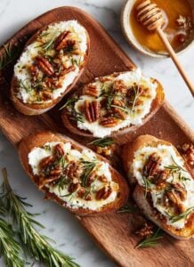 Whipped Feta Crostini With Hot Honey Appetizer