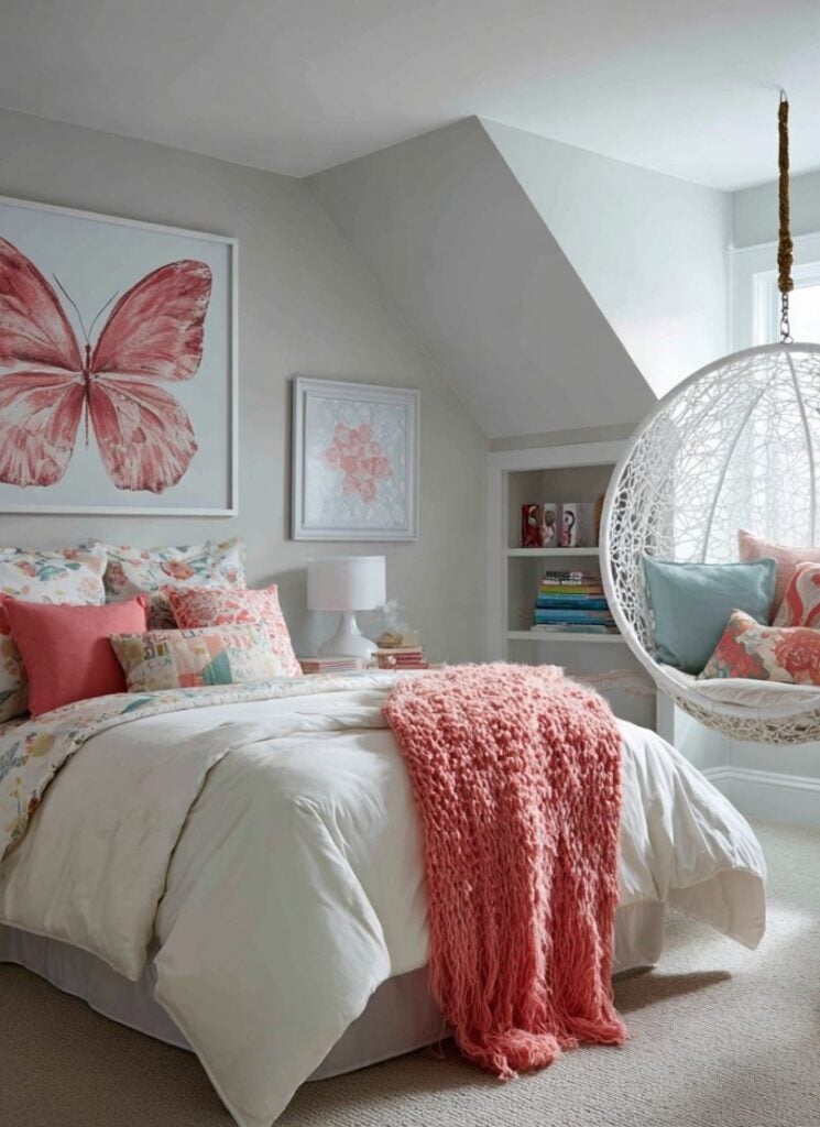 Colorful, Preppy Bedroom