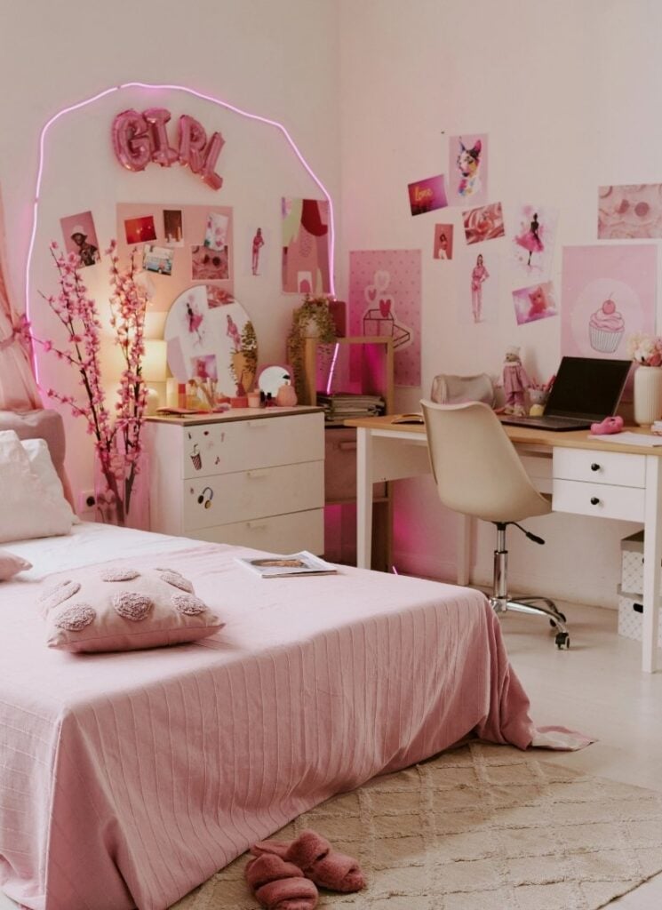 Barbie-esque Preppy Room