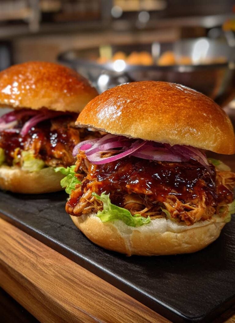 BBQ Shredded Chicken Burger