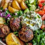 Greek meatball bowl recipe