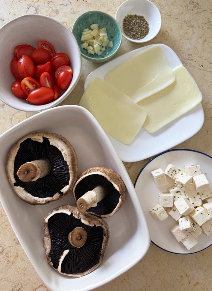 Mediterranean Stuffed Portobello Mushrooms Recipe