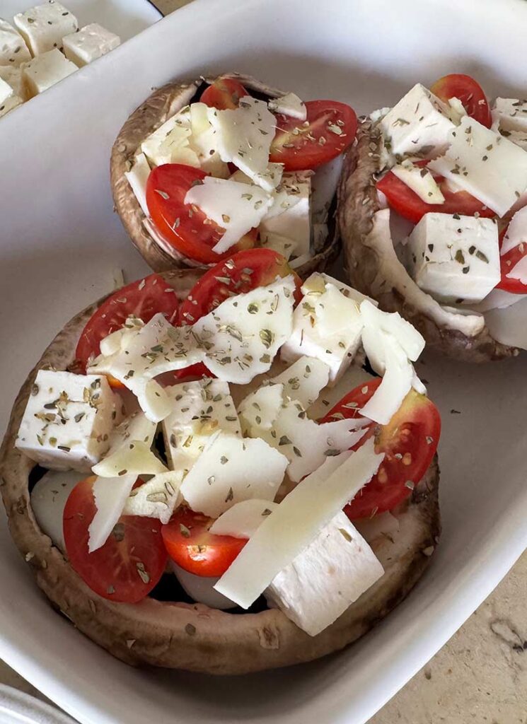 Mediterranean Stuffed Portobello Mushrooms Recipe