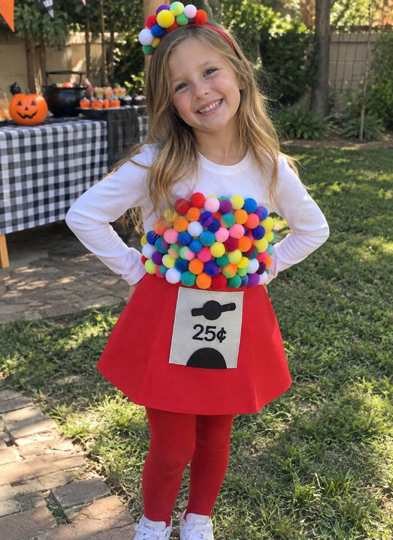 A Colorful Gumball Costume for Girls Who Love Candy
