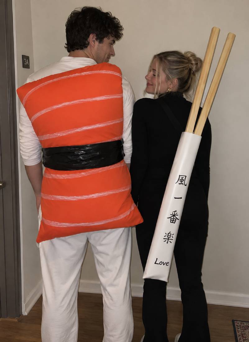 A Costume For Couples Who Roll Together