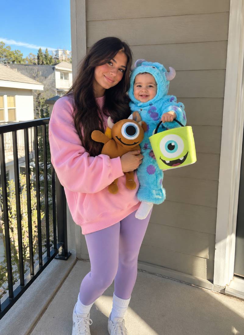 Baby Sulley and Boo Pastel Halloween Look to Copy Now