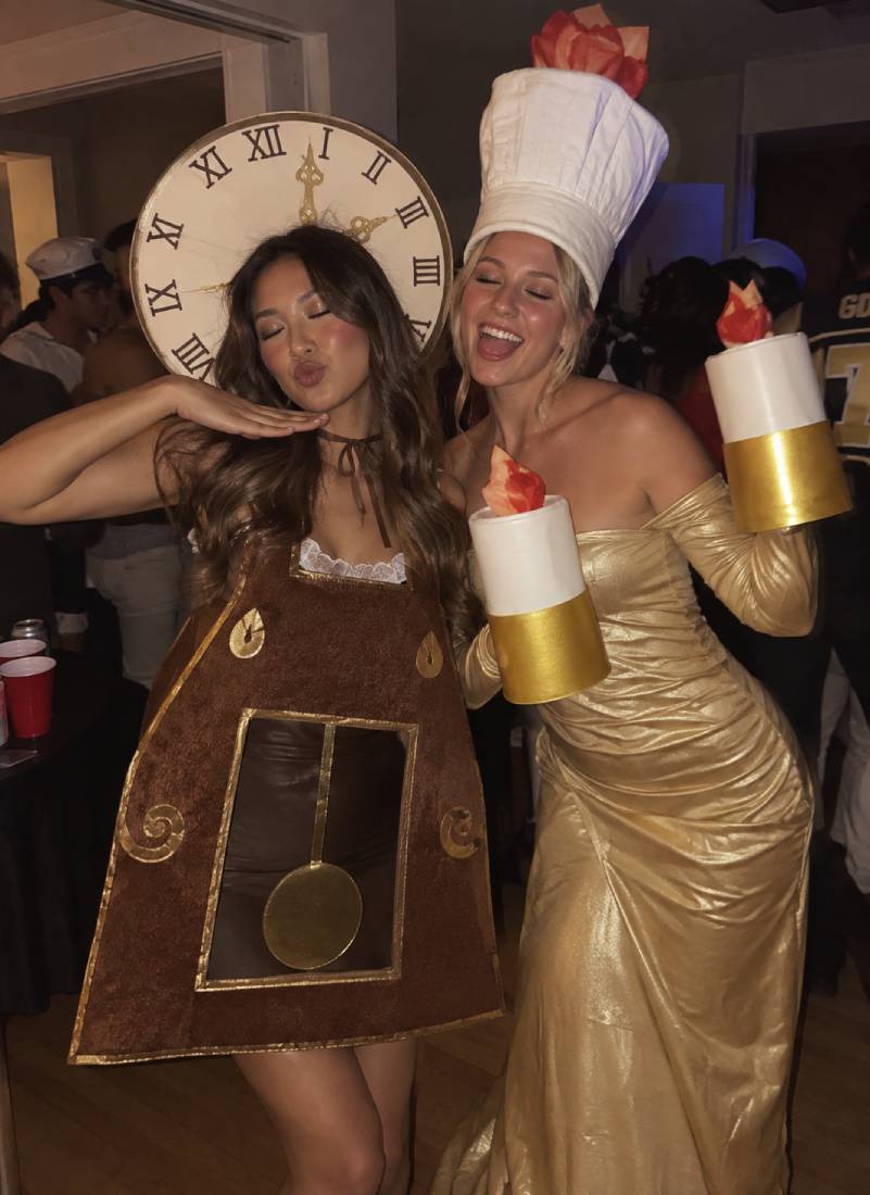 Candlestick and Clock from Beauty and the Beast