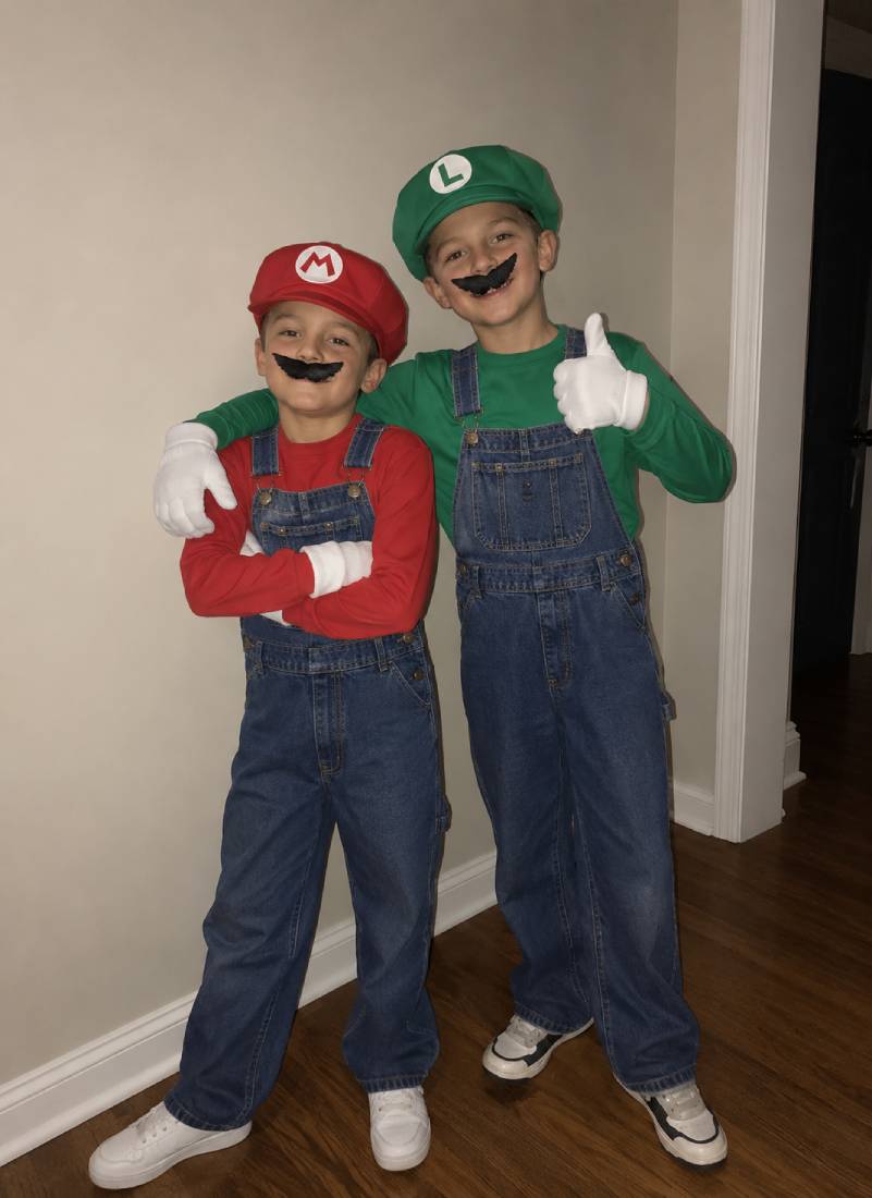 Cute Mario Luigi Costume For Siblings or Best Buds