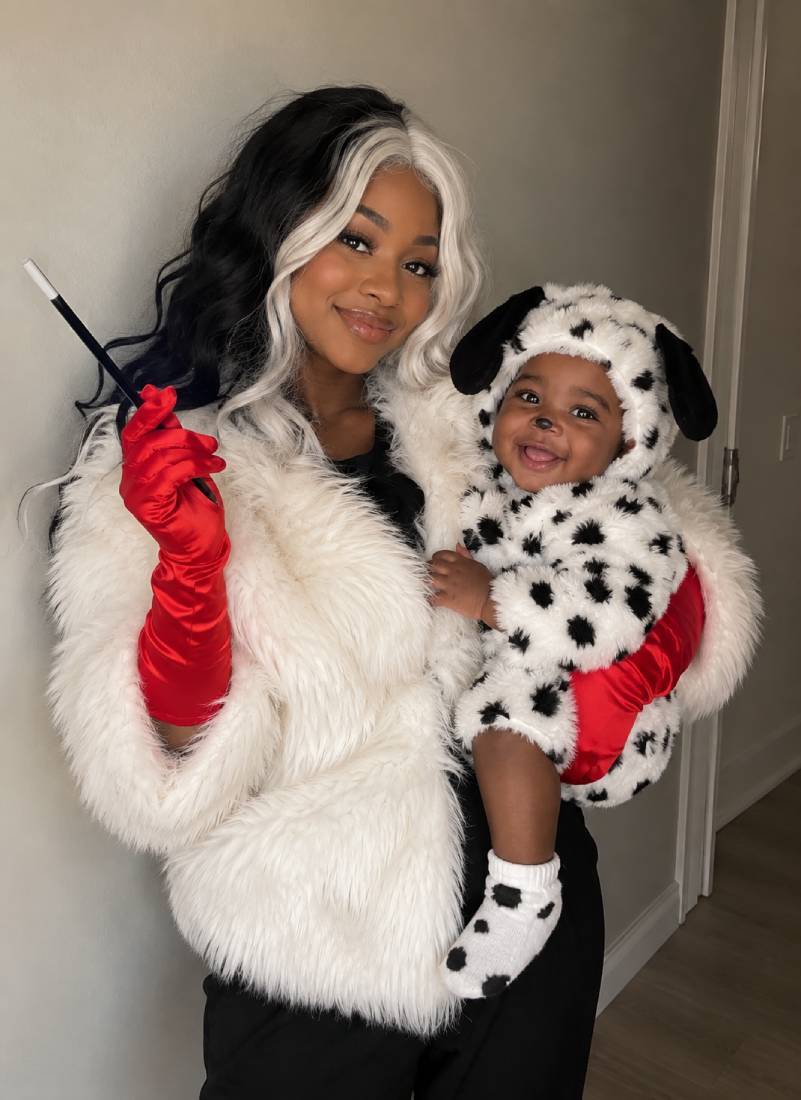 Dalmatian and Cruella Costume Thats Perfect for Halloween Photos