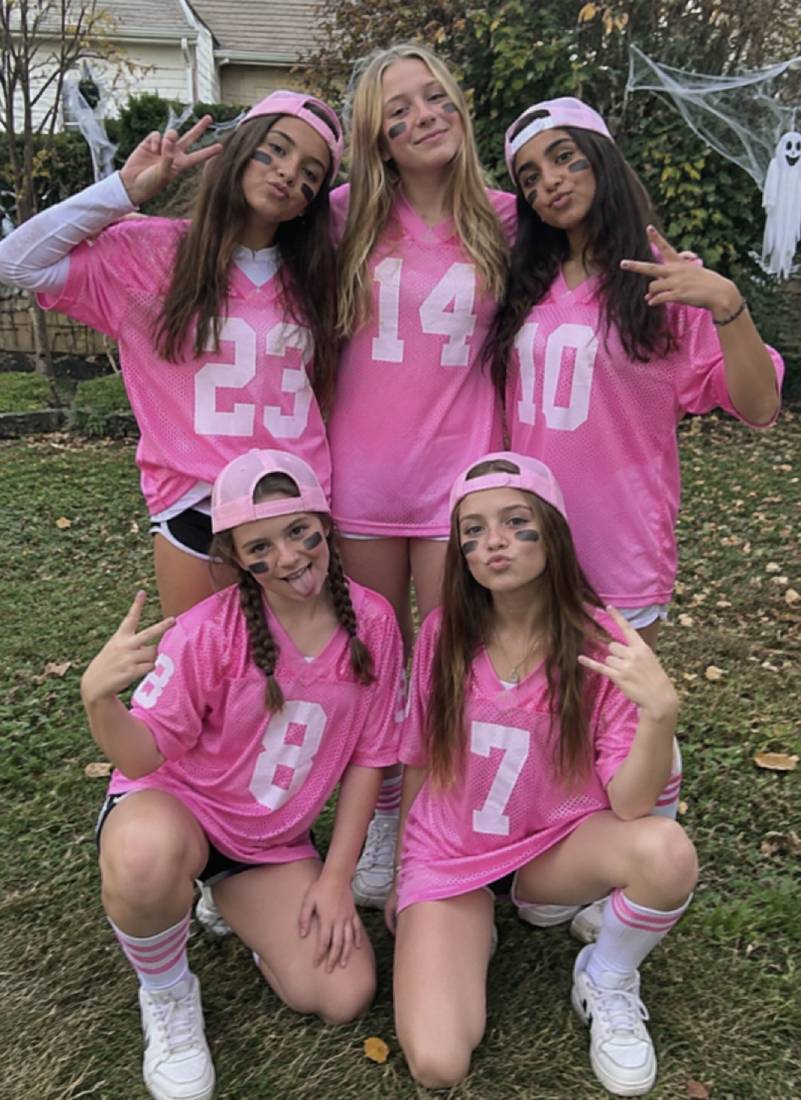 Easy DIY Football Player Costume With a Preppy Twist