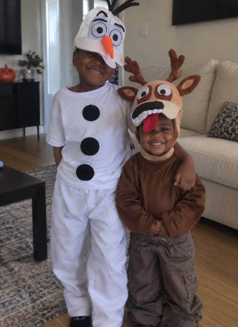 Easy Sven and Olaf Costume for Disney Loving Kids