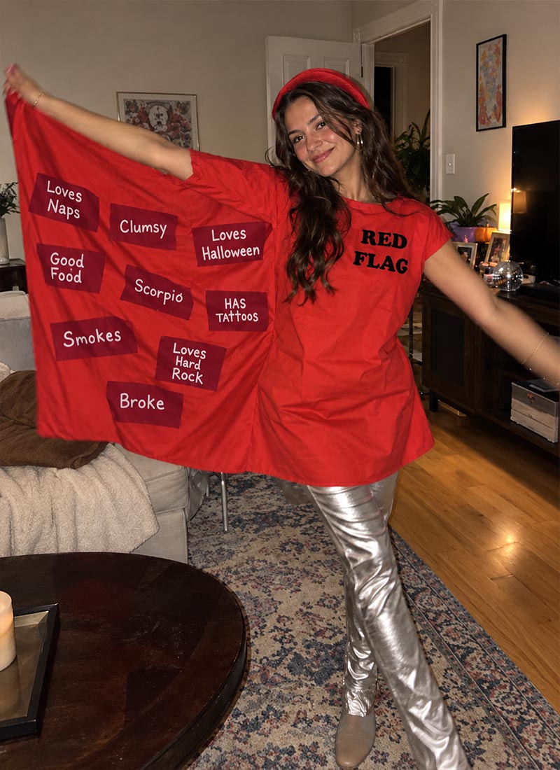 Funny Red Flag Costume diy