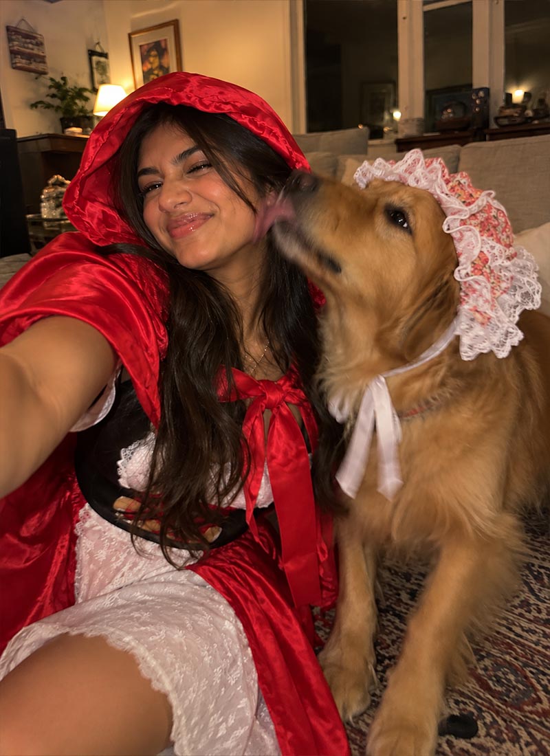Little Red Riding Hood Human and Grandma Dog Costume duo