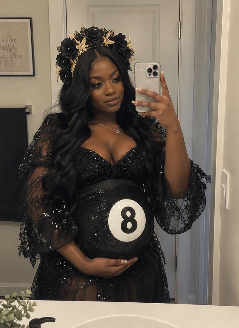 Magic 8 Ball Pregnancy Halloween Costume