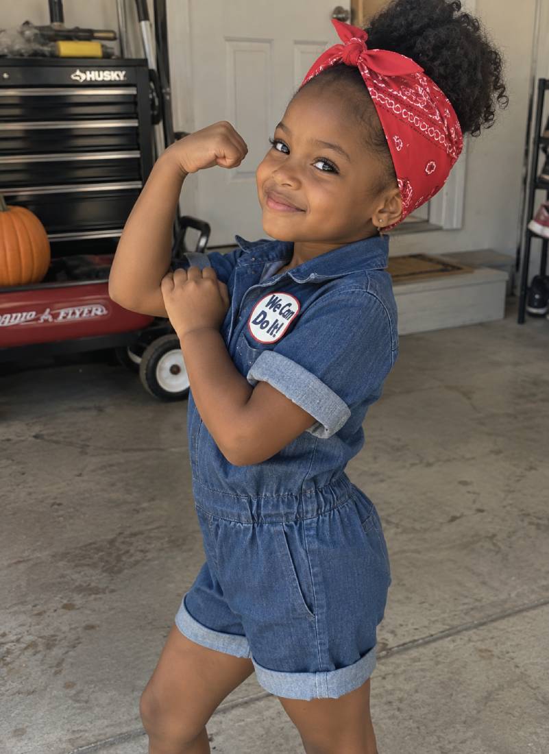Mini Rosie the Riveter Costume for Girls