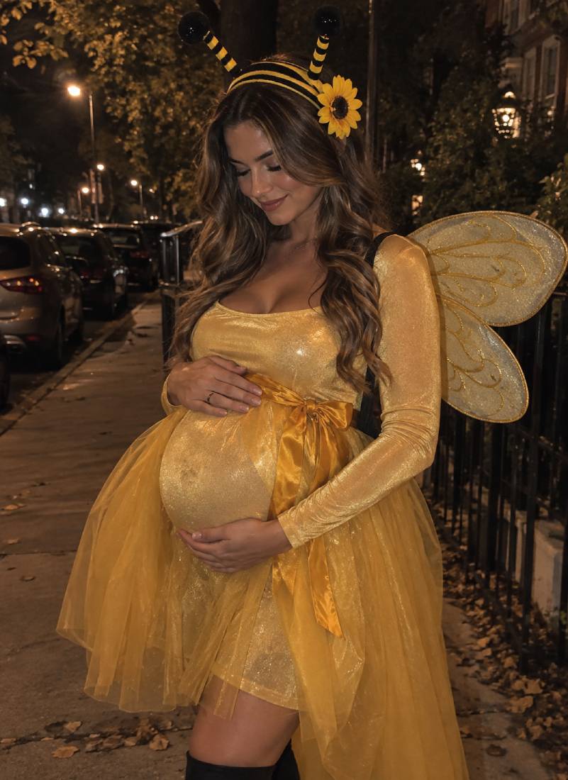 Pregnancy Halloween Bee Costume