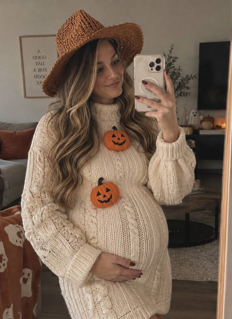 Pregnant Glamorous Pregnant Snowman