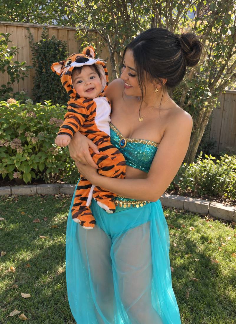 Princess Jasmine and Baby Raja Costume for Mom and Baby
