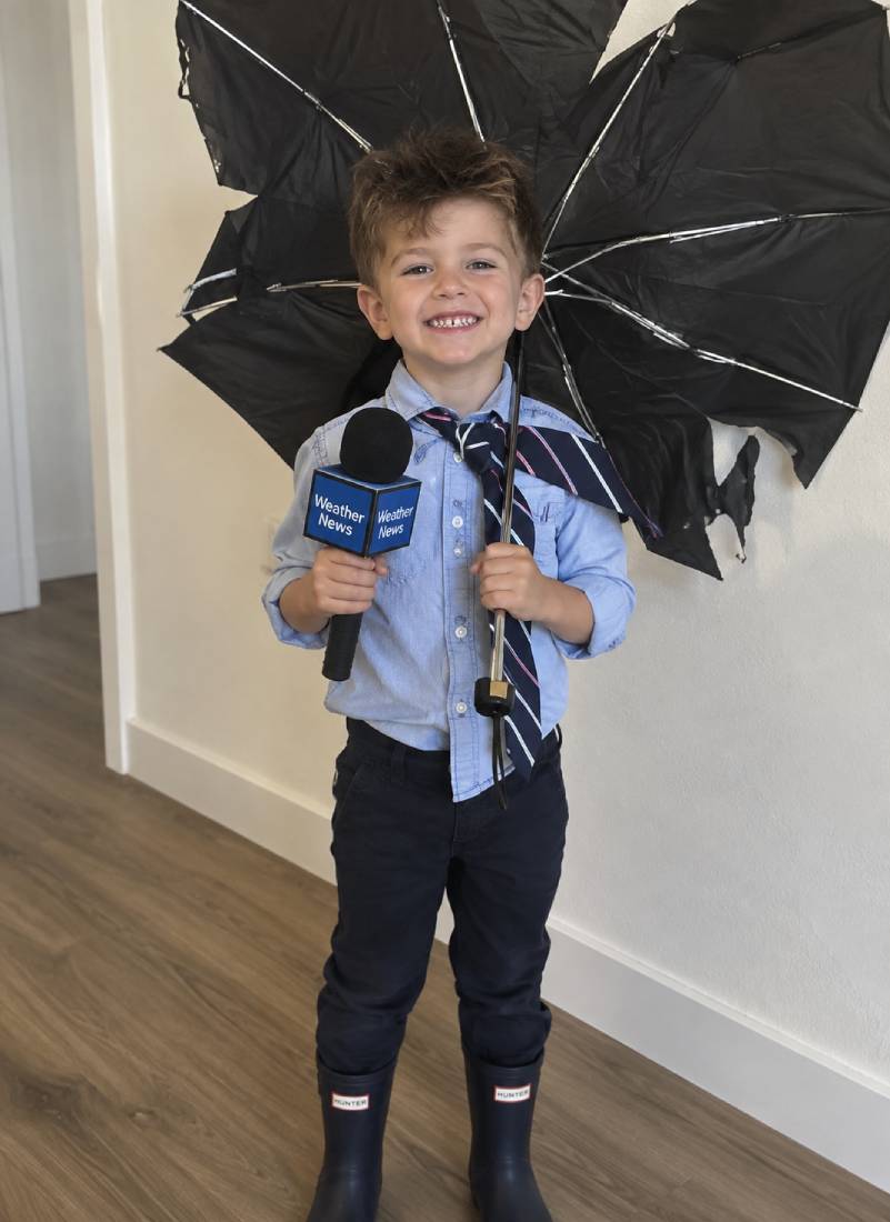 Silly Weatherman Look with a 100 Chance of Funny