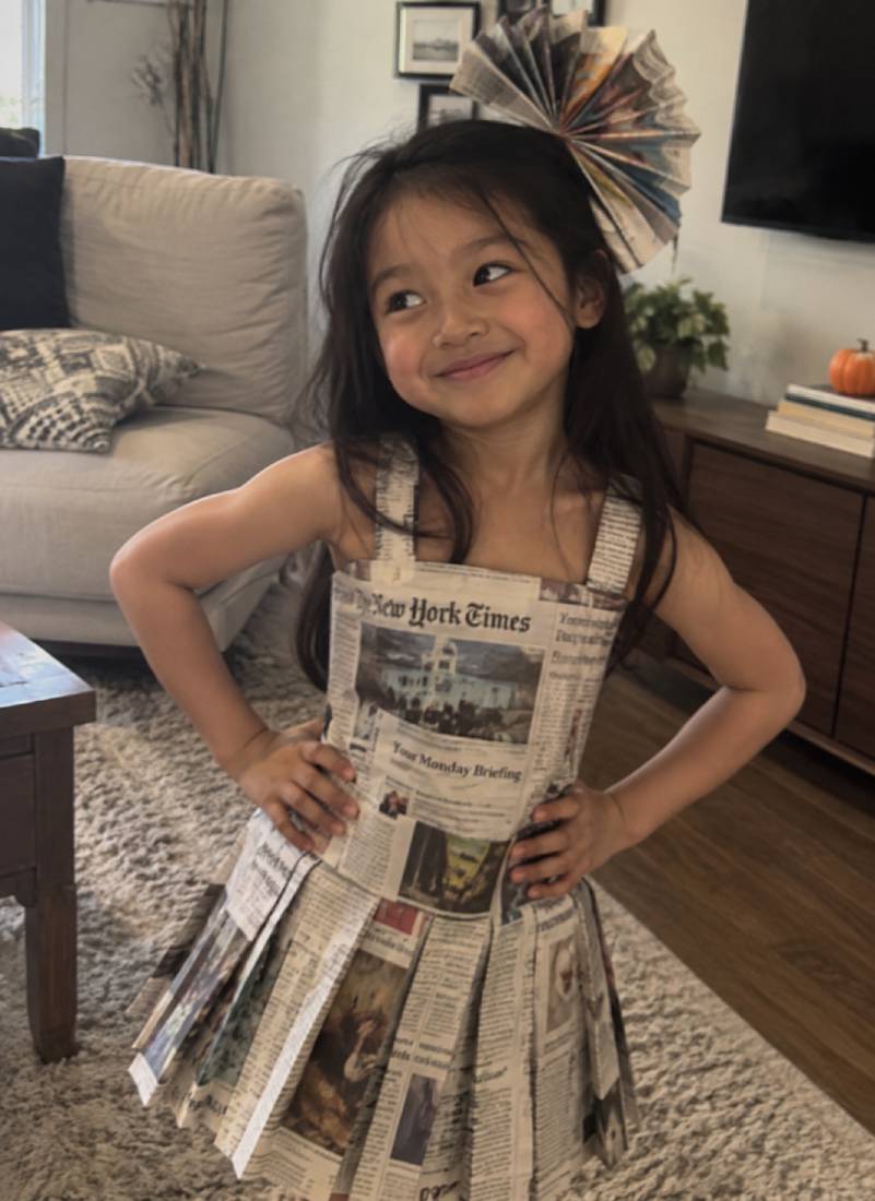 Turn Headlines Into Head Turners With This Paper Dress Idea