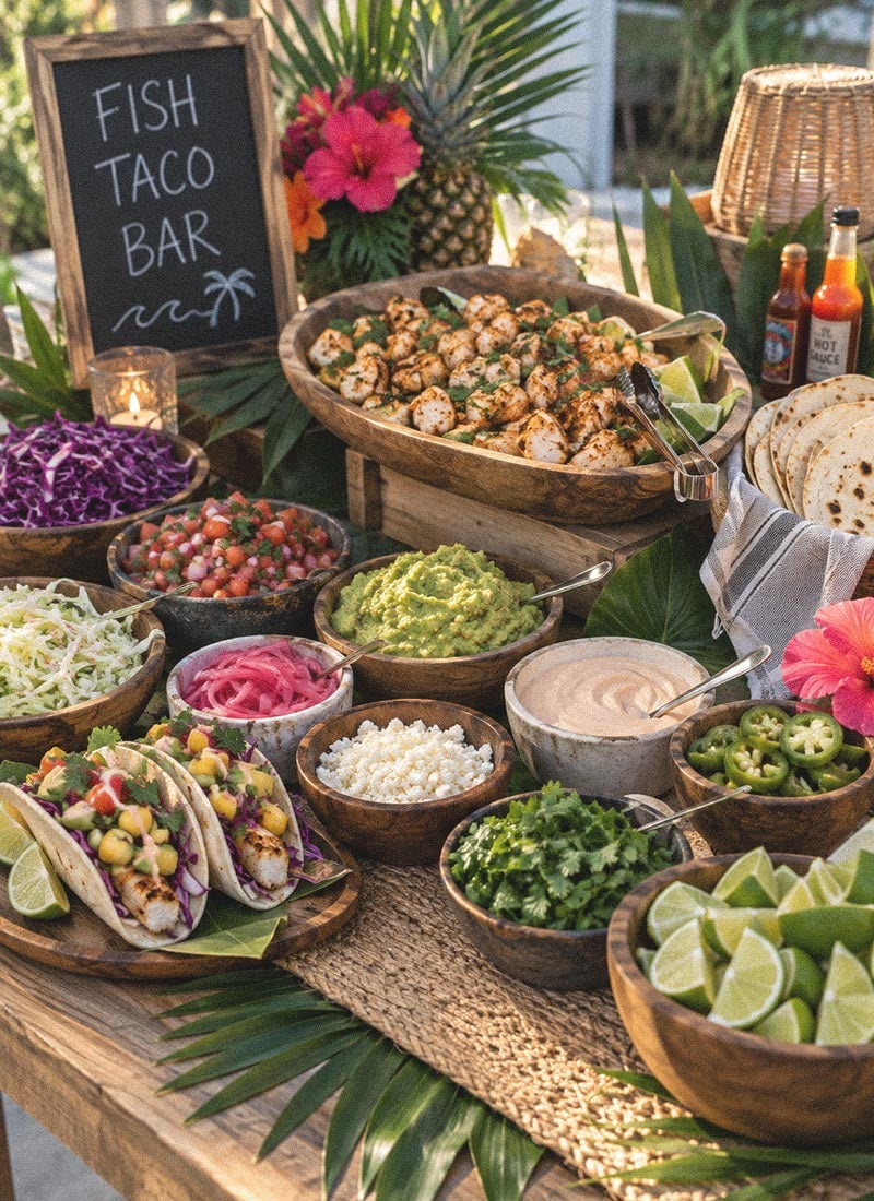 Fish taco bar how to diy