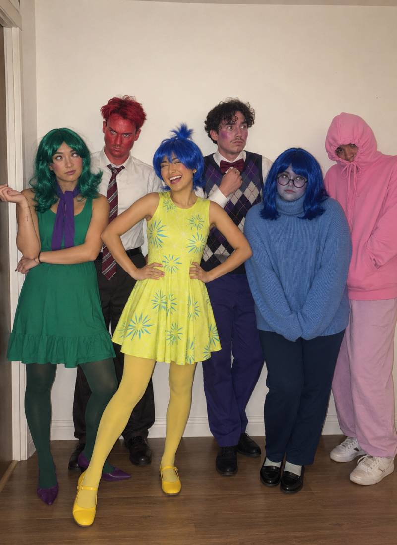 A Colorful Inside Out Costume Idea for Friends