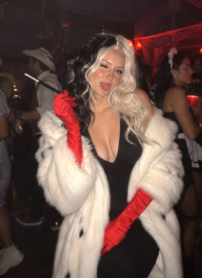 A Glam Cruella Costume with Major Villain Energy