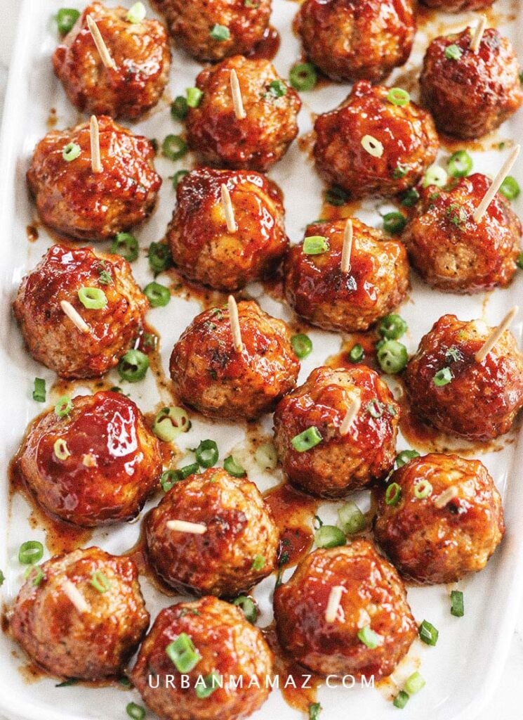 Christmas meatball appetizers