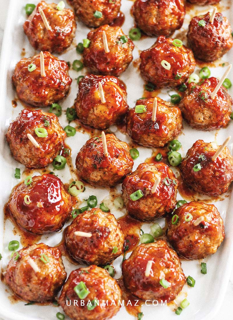 Christmas meatball appetizers