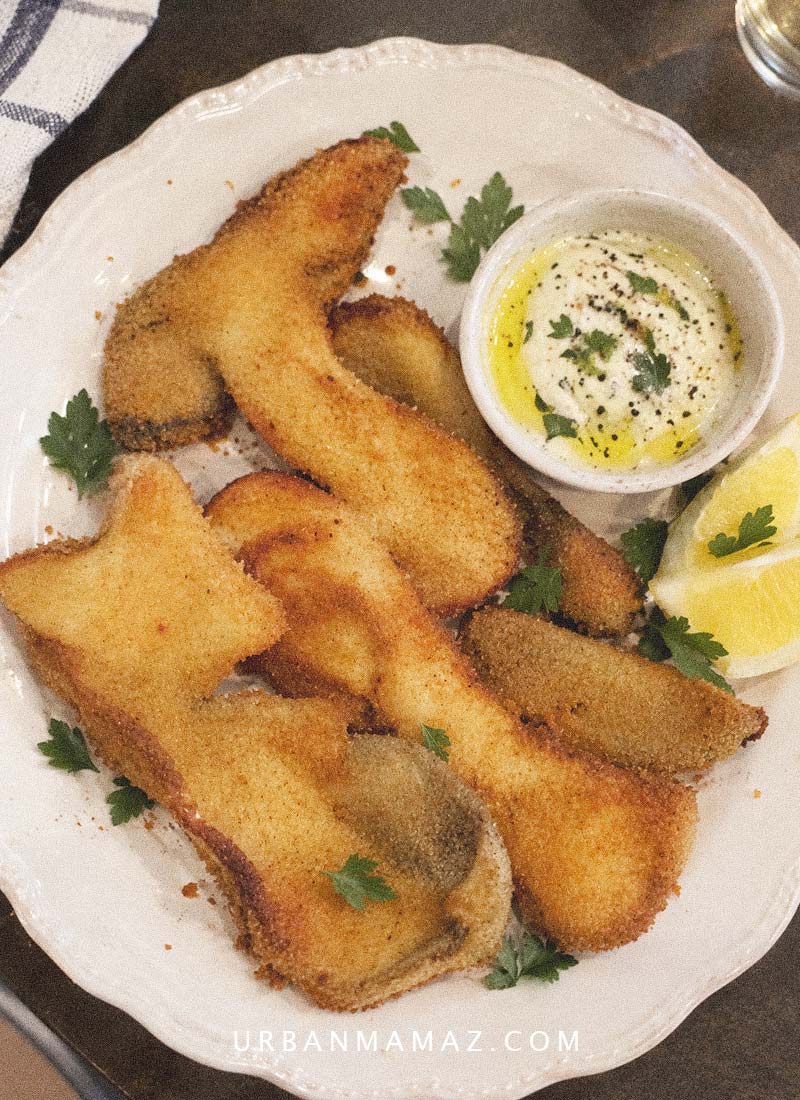 Crispy Fried Porcini Mushrooms