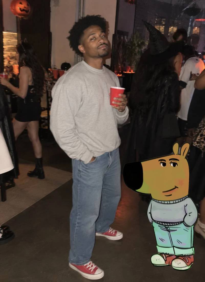Lowkey Chill Guy Meme Inspired Costume 1