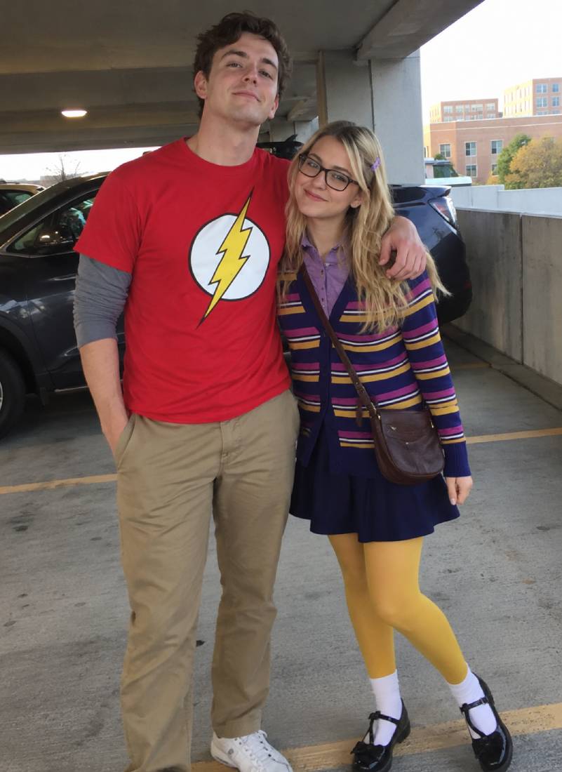 Sheldon and Amy from the Big Bang Theory