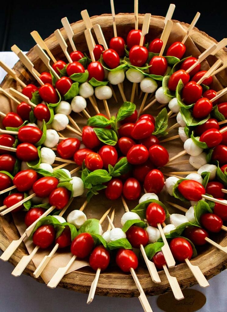 Christmas skewer appetizers