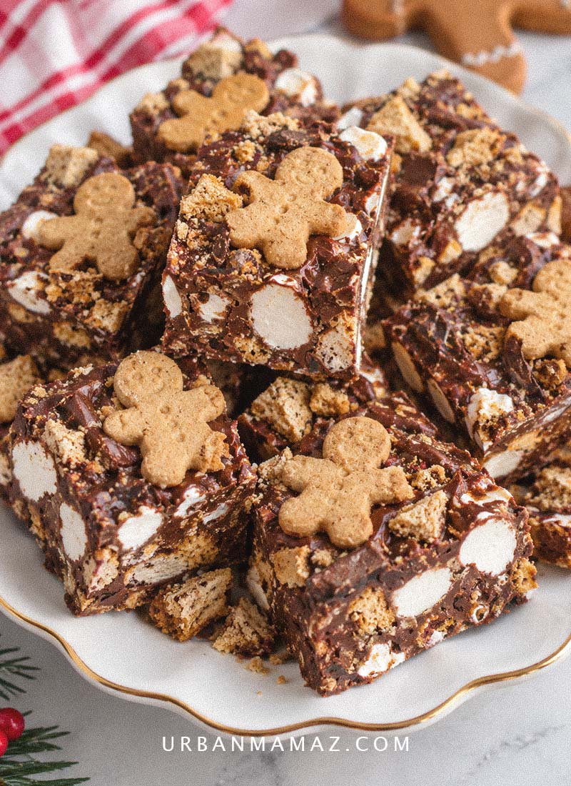 Gingerbread rocky road